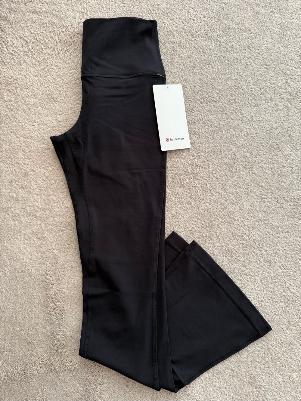 NWT! Lululemon Align High-Rise Mini-Flare Pant Short Black Size 6
